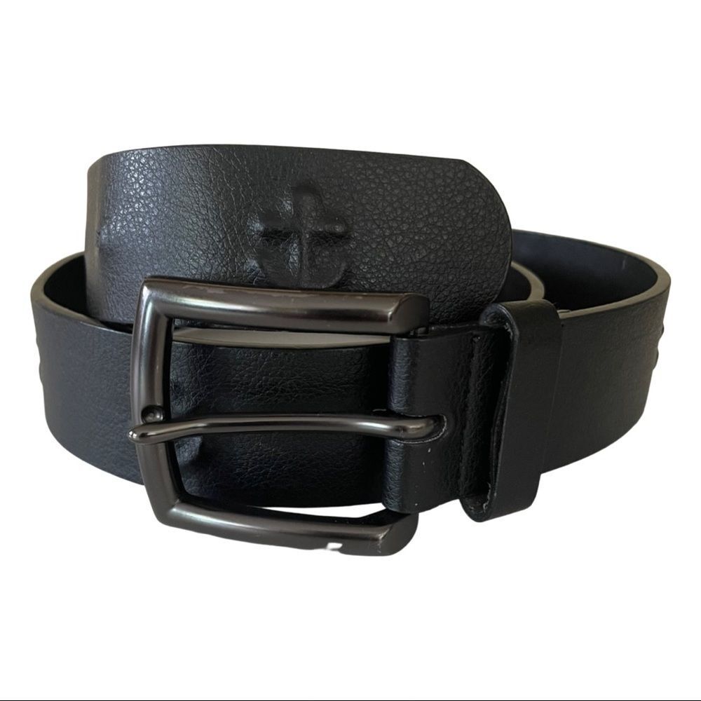 ANCHOR Embossed Belt Black Size Medium
